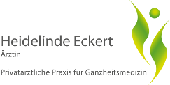 Logo und Text: Heidelinde Eckert - Aerztin